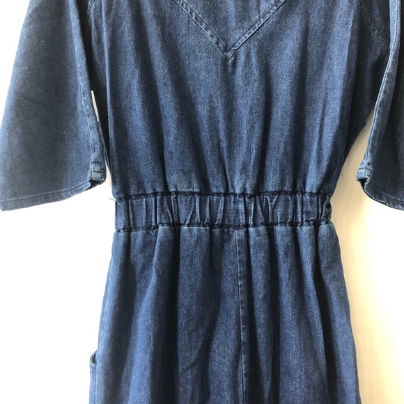 One piece denim dress 80s - Picture 7 of 9